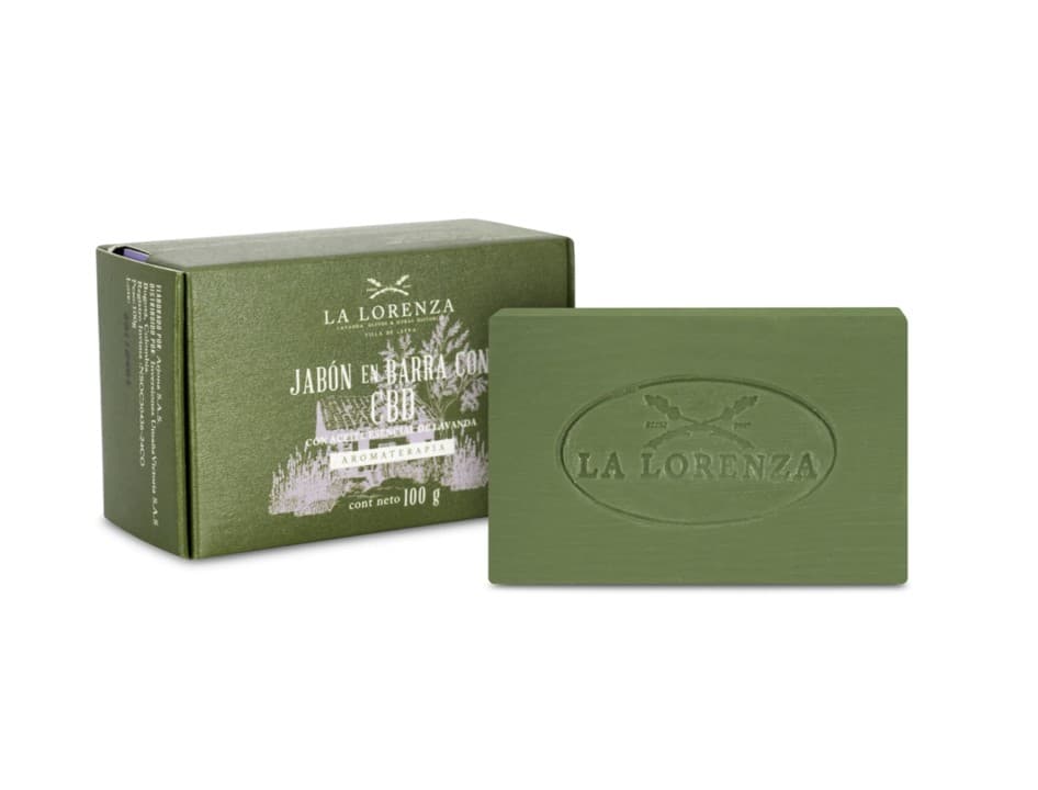 Jabón de Barra con Aceite Esencial de Lavanda, CBD y Aceite de Oliva