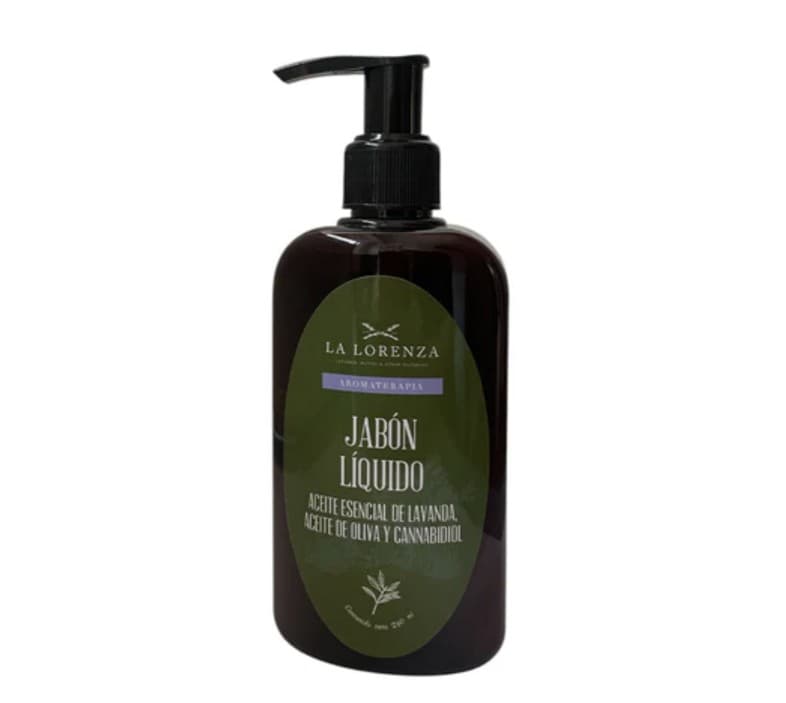 Jabón Líquido con Aceite Esencial de Lavanda, CBD y Aceite de Oliva